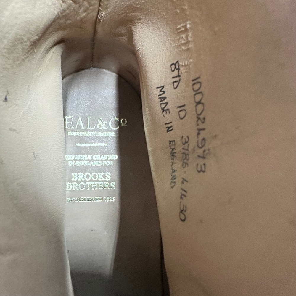 Brooks Brothers Peal & Co Mens Chestnut Burnished Leather Jodhpur Boots 10 D NEW - Picture 14 of 16